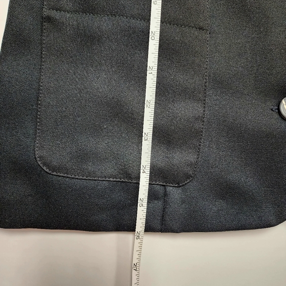 Vintage Russ Buttoned Black Academia Grunge Womens M Vest ♥️ - Picture 4 of 7